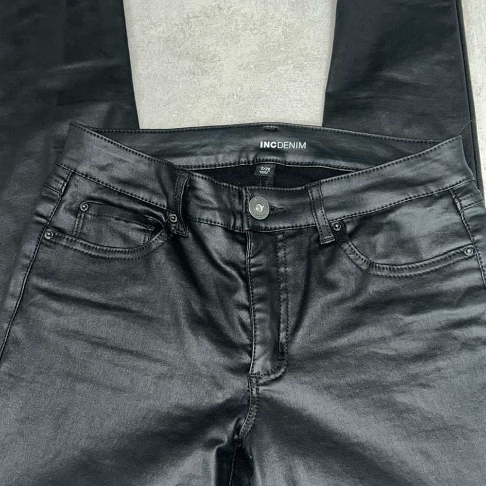 INC Faux Leather Skinny Pants Sz 2/26